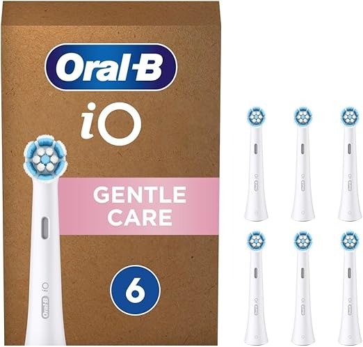 iO Gentle Care白色电动牙刷头6支装