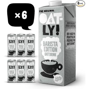 平均€2.55/盒！再也不用去超市搬啦~Oatly Barista燕麦奶 1L*6盒