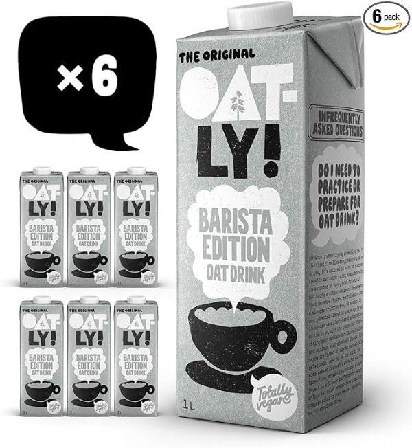 Oatly Barista燕麦奶 1L*6盒