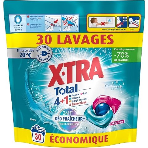 Xtra 4+1洗衣凝珠 30颗