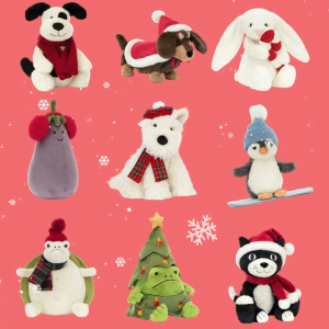 Jellycat 圣诞新品✨️巴塞罗熊挂件€23.5 网红茄子€26