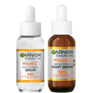 Garnier卡尼尔明星产品，真的能变白！VC日夜精华套装 30ml x 2