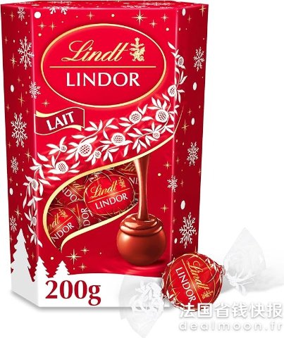 Lindt红色经典款牛奶巧克力 200g