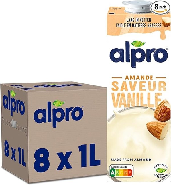 Alpro 香草杏仁奶 1L*8盒