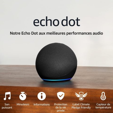 Echo Pop仅€19.99黑五价：Echo Dot 5代 智能闹钟+声控 仅€25.99(原€64.99)