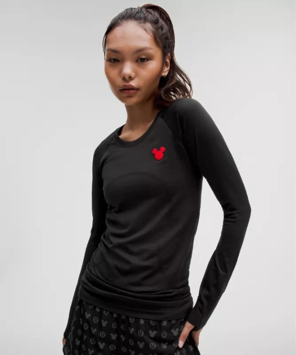 Disney x lululemon 米奇头弹力上衣