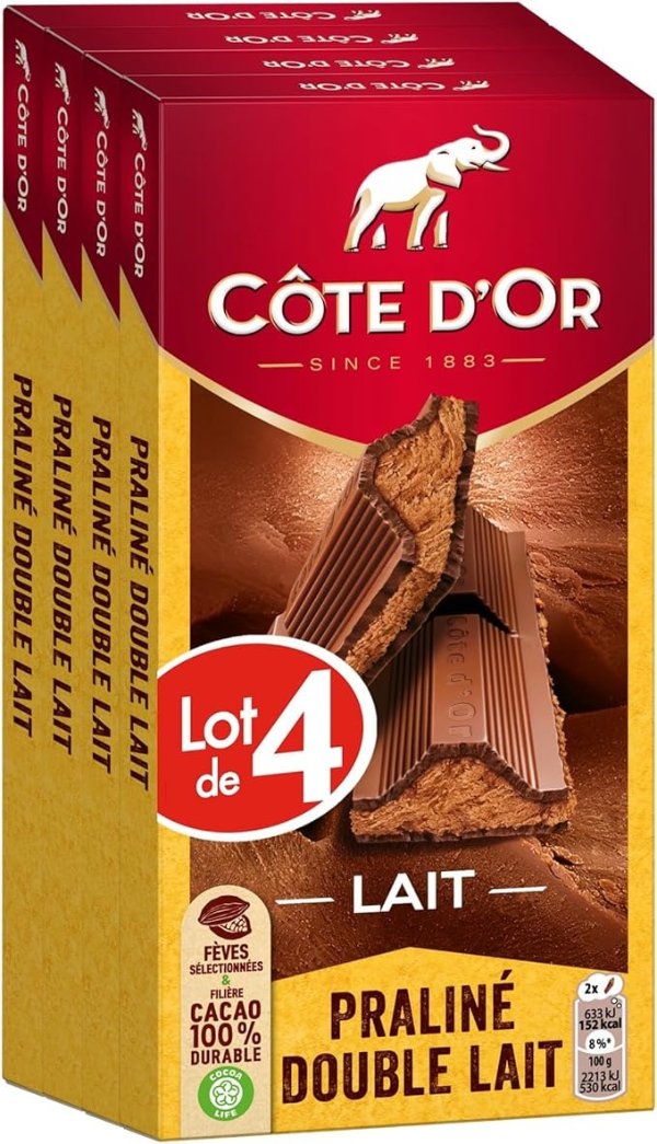 Cote D'Or金象牛奶巧克力 4X200g