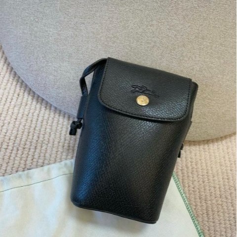 Longchamp薯条手机包 黑色