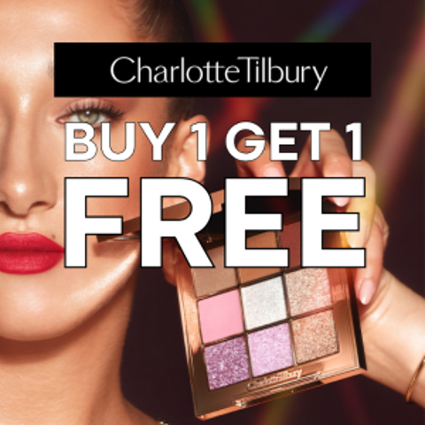 5折！€52收2只红毯粉底液黑五价：Charlotte Tilbury 买1送1💥Pillow Talk眼影盘也参加!