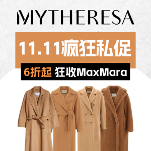 Mytheresa闪促 Acne围巾€98 Lemaire可颂包€217