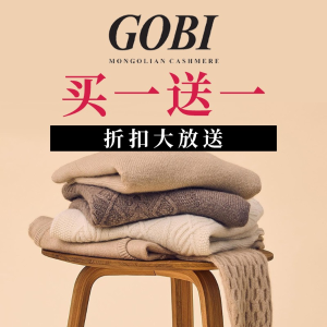 GOBI 100%羊绒是谁还没有🐑 变相5折 V领羊绒衫€60