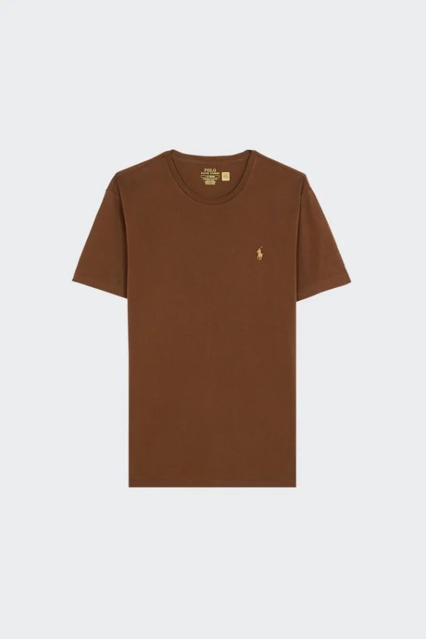 POLO RALPH LAUREN T-shirt Classic Fit Jersey Crewneck Marron