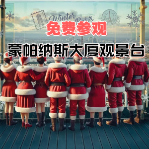 免费羊毛❗蒙帕纳斯大厦观景台0元入场🧑‍🎄只要扮成圣诞老人