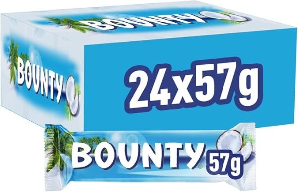 BOUNTY 椰蓉夹心巧克力棒 24 x 57g