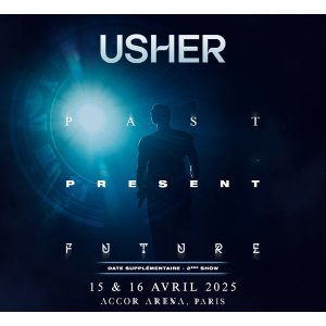 亚瑟小子 Usher 2025 世界巡回演唱会 巴黎站4月15/16日