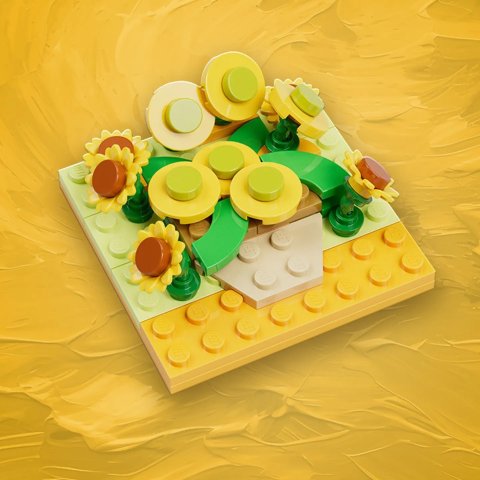 3月1日&2日！各店时间不同LEGO 三月🌻到店免费薅向日葵➕梵高《向日葵》即将上架！