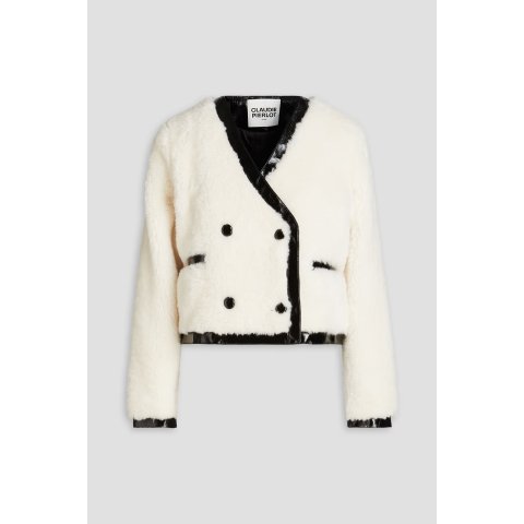 Claudie Pierlot奶fufu的羊羔毛外套
