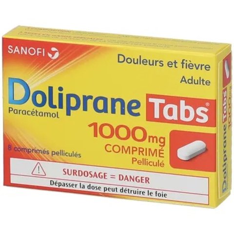 Doliprane 止痛药 1000 mg