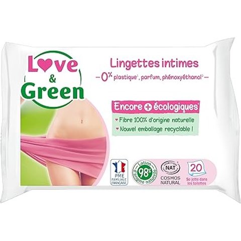 Love & Green 女性私密处湿纸巾