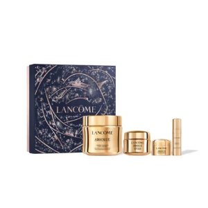 Lancome价值€434=变相43折！菁纯面霜60ml+15ml+眼霜5ml+精华5ml