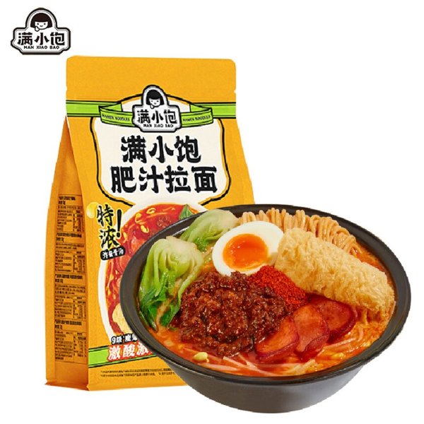 满小饱 肥汁拉面袋装300g 