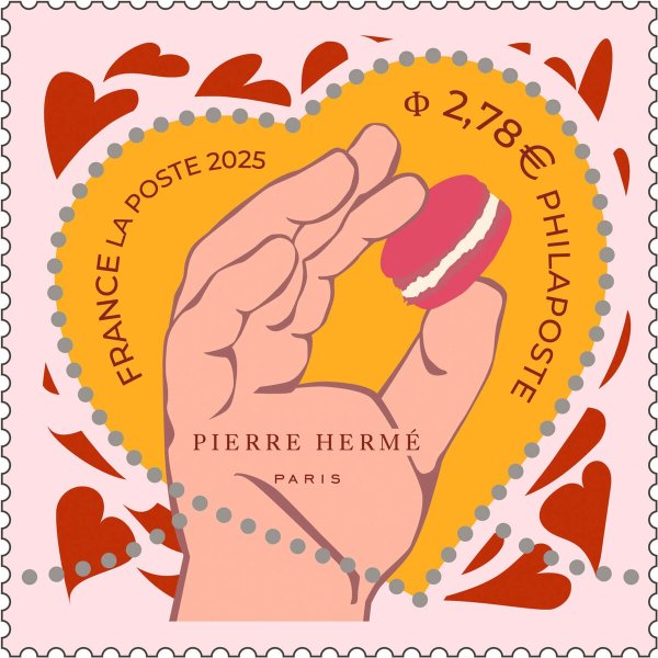 La Poste X Pierre Herme情人节限定邮票 