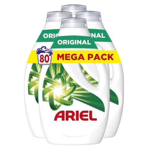 6.6折 可洗320次 每次仅€0.04史低价：Ariel碧浪 €12.95收洗衣液 900ml x 4瓶