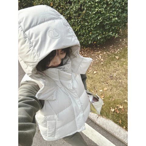 Wunder Puff 短款马甲 雪白色