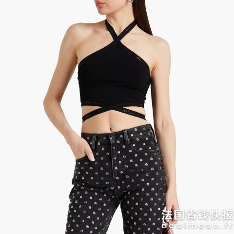 T by Alexander Wang挂脖针织上衣