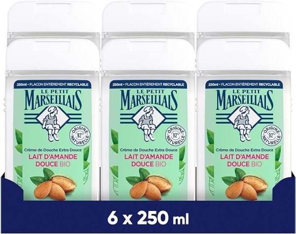 Le Petit Marseillais 超温和甜杏仁奶沐浴露 6x250 ml