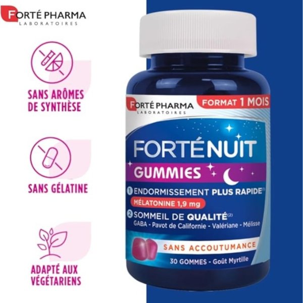 Forté Pharma 1.9mg褪黑素软糖 30粒