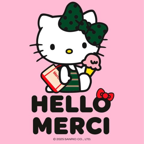 全系列€5起 爆款帆布袋€25Merci x Hello Kitty联名上线🎀包袋、帽子、马克杯、装饰摆件等!