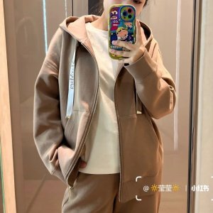 S Max Mara@莹莹Pecos 拉链连帽衫