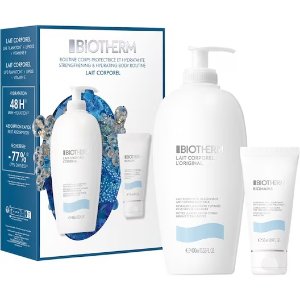 Biotherm清新柑橘 清爽滋润 不黏腻 吸收超快大白瓶身体乳400ml+护手霜50ml