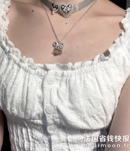 Vivienne Westwood随时断货！透明款好百搭啊Octavie 蝴蝶结orb项链