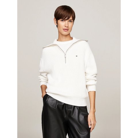 Tommy Hilfiger半拉链毛衣