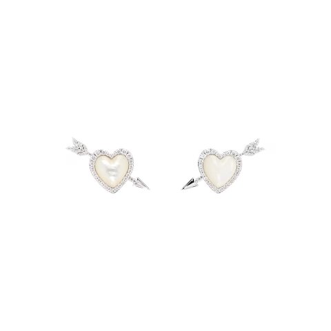 YVMIN 联名 Enamel Heart Arrow 耳钉