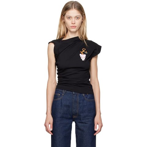 黑色 Bear Hebo T 恤