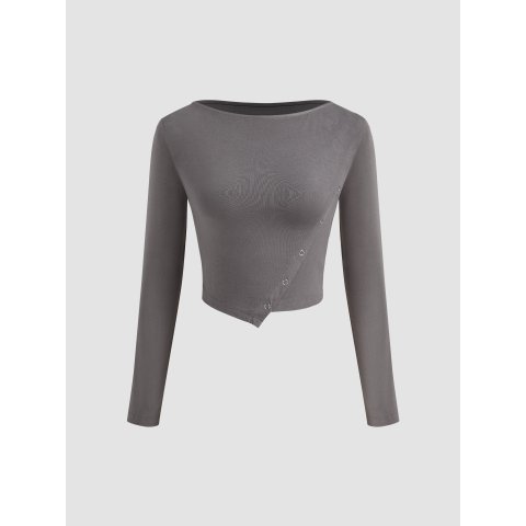 大衣里的打底！不对称上衣