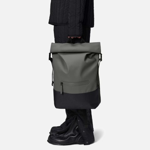 rains拼色卷定双肩包