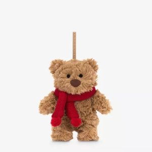 Selfridges👉Jellycat 圣诞/万圣款！围巾熊挂件$35、茄子熊$77