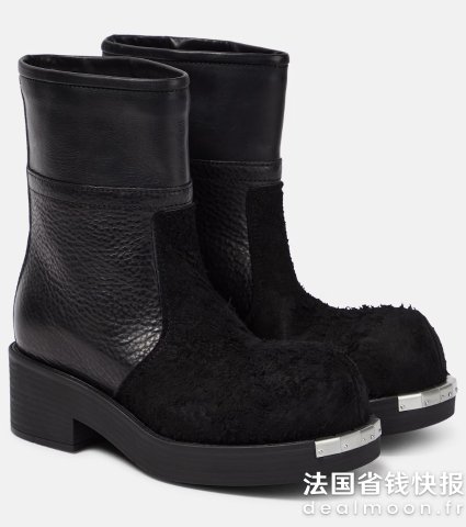 MM6 Maison Margiela拼皮大头靴