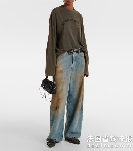 Acne StudiosLOGO做旧卫衣