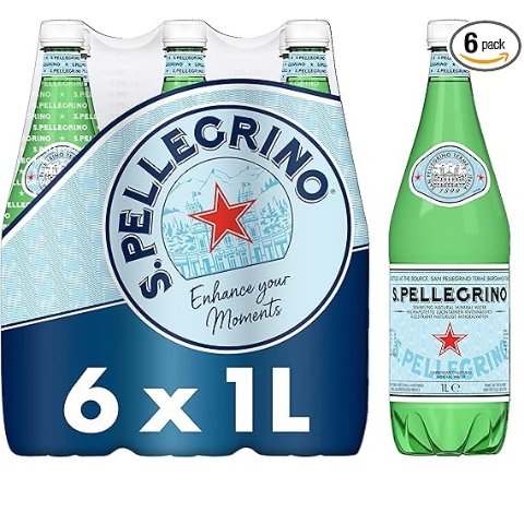 San Pellegrino 气泡水（6 x 1L）