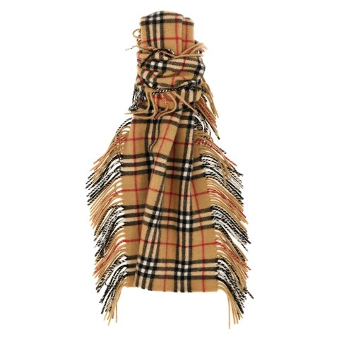 Burberry纯羊绒格子围巾