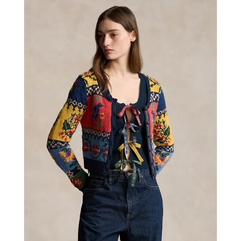 Ralph Lauren超级重工！！！针织提花开衫