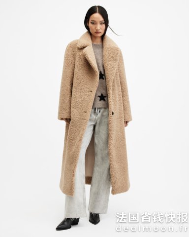 AllSaints泰迪大衣