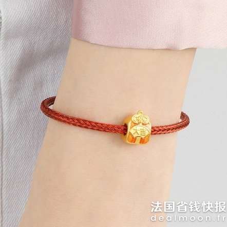 Chow Sang Sang千足金大吉御守串珠