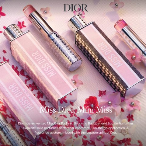 颜控必入✨送mini口红等上新：Dior 2025春季限定🌸Miss Dior香水棒😭实物美到哭泣