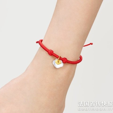 Chow Sang Sang千足金祥云小红绳